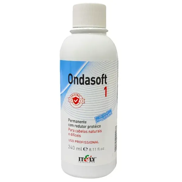 Permanente Ondasoft 1 Cabelos Naturais e Dificeis 240ml Itely Permanente Ondasoft 1 Cabelos Naturais e Dificeis 240ml Itely